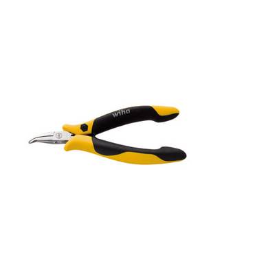 Žluto-černé kleště s ergonomickými rukojeti, vhodné pro přesné práce, na bílém pozadí.