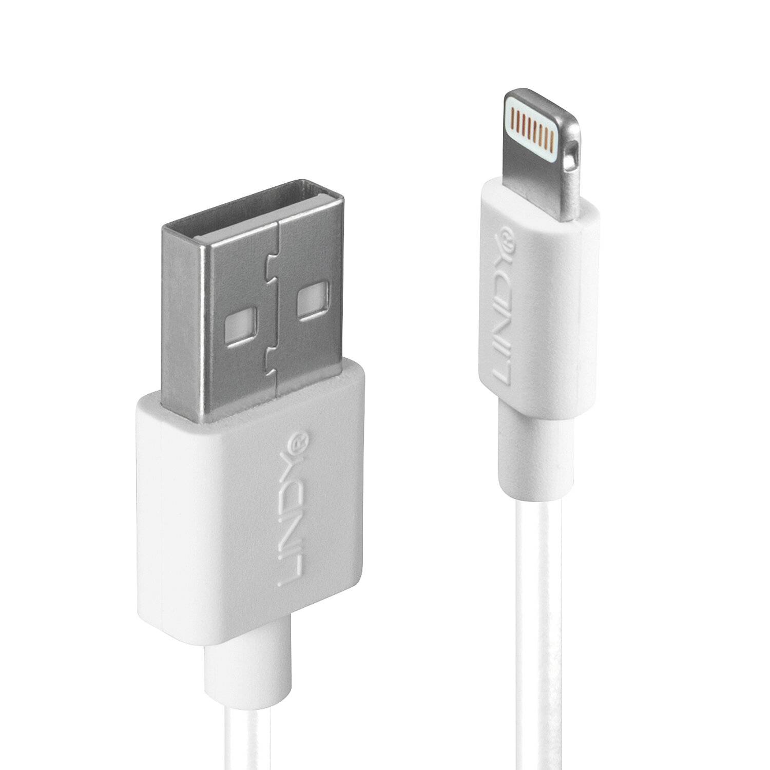LINDY USB kabel USB 2.0 USB-A zástrčka, Apple Lightning konektor 2.00 m bílá 31327-2