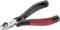 Boční štípací kleště s černočervenou rukojetí na bílém pozadí.