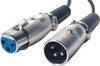 Bachmann 918.013 XLR audio kabel [1x XLR zástrčka - 1x XLR zásuvka] 3.00 m černá
