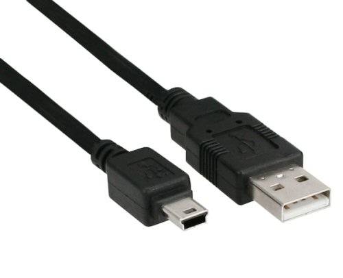 inLine USB kabel USB 2.0 USB Mini-B zástrčka 2 m černá 33107-3