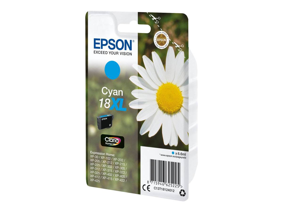 Epson Ink 18XL originál azurová C13T18124012-2