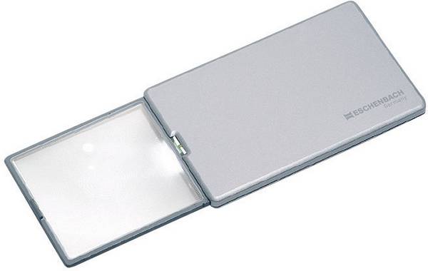 Eschenbach 152111, Easy Pocket ruční lupa  s LED osvětlením , zvětšení: 3 x, stříbrná