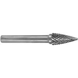 Kuželová fréza Ruko 116049, tvar G, lomený oblouk, 3 mm