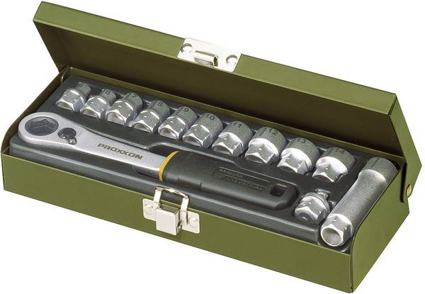 Proxxon Industrial  sada nástrčných klíčů, metrický, 1/4" (6,3 mm), 13dílná, 23602