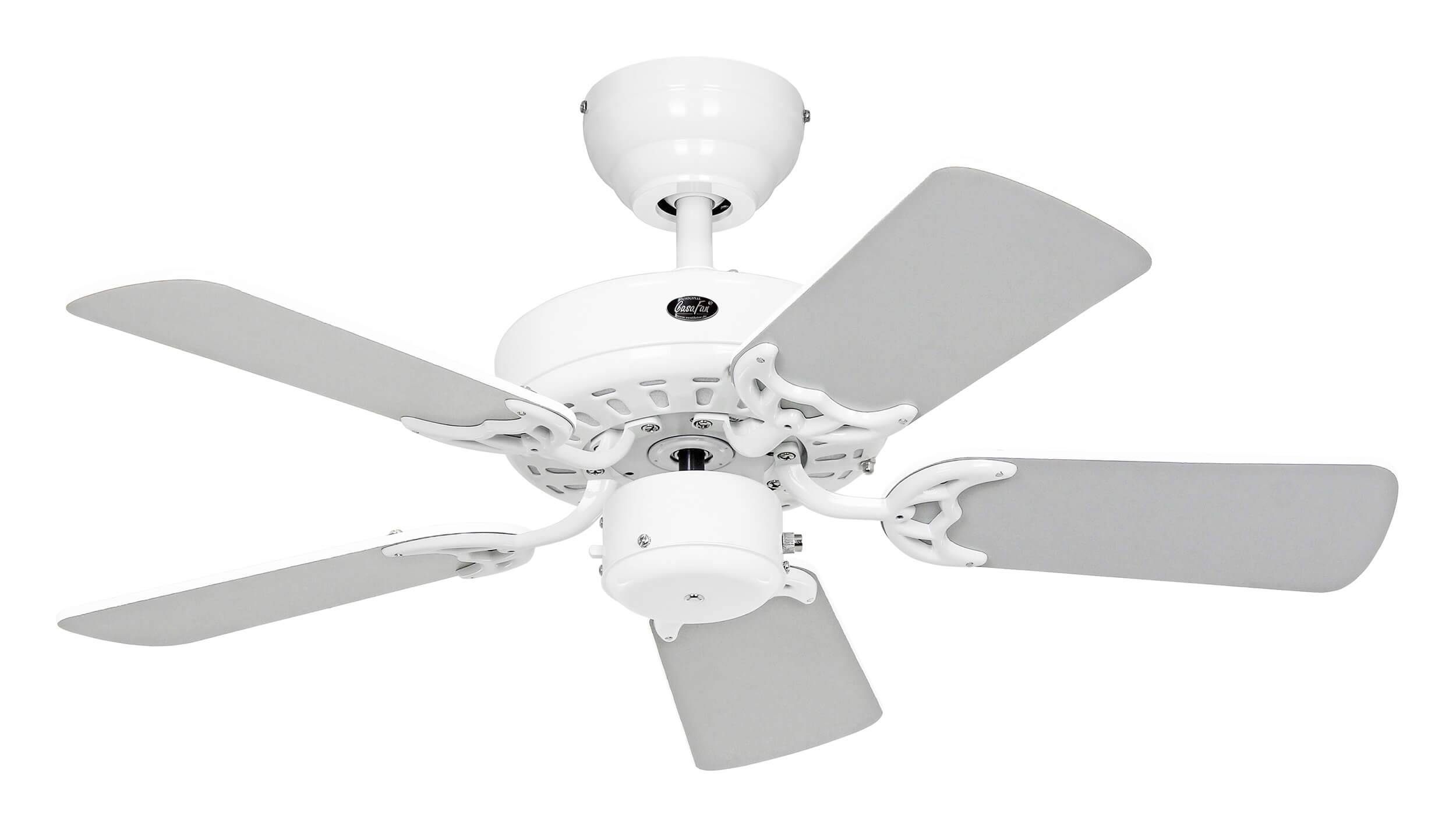 CasaFan Classic Royal 75 WE stropní ventilátor 48 W (Ø x v) 75 cm x 225 mm bílá možná vestavba světla, vyměnitelné lopat-1