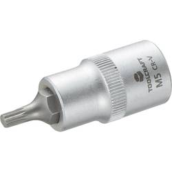 Násada nástrčného klíče s vícezubým bitem M5, Toolcraft, 12,5 mm (1/2")