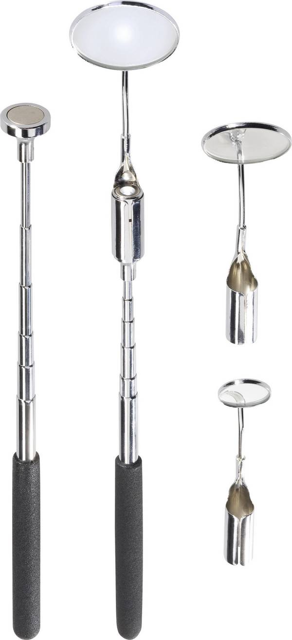 TOOLCRAFT 816419 sada inspekčního zrcátka 5dílná s osvětlením