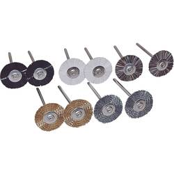10-dílná sada kulatých kartáčů TOOLCRAFT 816523, Ø dříku 2.35 mm