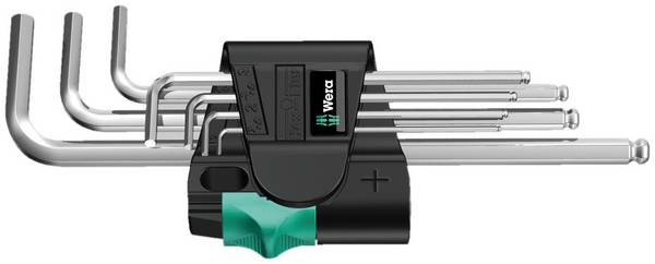 Wera 950 PKL/7 SM N inbus sada klíčů 1.5 mm, 2 mm, 2.5 mm, 3 mm, 4 mm, 5 mm, 6 mm   7dílná