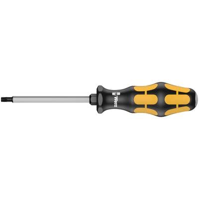 Žluto-černý šroubovák s ergonomickou rukojetí a hlavicí Torx, ideální pro přesnou práci. Značka: Wera.