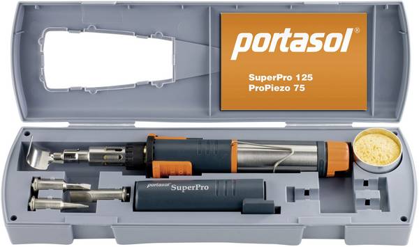 Portasol SuperPro Set sada plynové páječky 625 °C 90 min vč. piezozapalovač 5 ks
