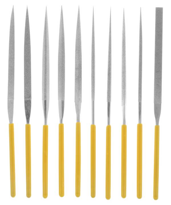 <br>  Donau Elektronik<br>  M53<br>  Sada diamantových jehlových pilníků 10 ks<br>  Délka rukojeti 70 mm<br>  Délka 140 mm<br>  1 ks<br>