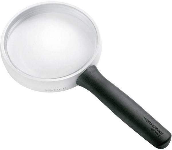 Eschenbach 266885 ruční lupa  zvětšení: 2.4 x, Velikost objektivu: (Ø) 85 mm, černá