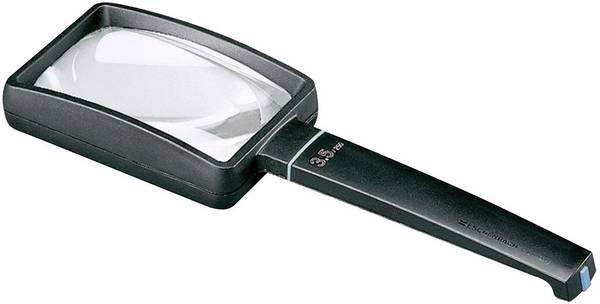 Eschenbach 2655750 ruční lupa  zvětšení: 3.5 x, Velikost objektivu: (d x š) 75 mm x 50 mm, černá