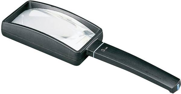 Eschenbach 2655150 ruční lupa  zvětšení: 3 x, Velikost objektivu: (d x š) 100 mm x 50 mm, černá