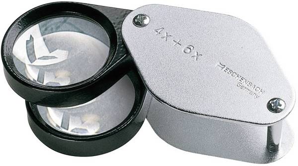 Eschenbach 1187 kapesní lupa zvětšení: 4 x, 6 x, 10 x, Velikost objektivu: (Ø) 27 mm