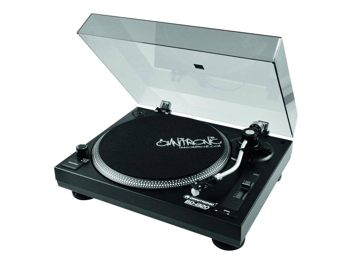 Omnitronic BD-1320 gramofon řemínkový pohon černá