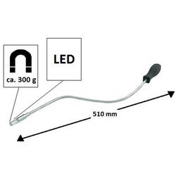 Ohebný magnetický zvedák se světlem Basetech 820681