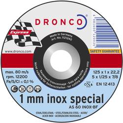 10díl. sada rozbrušovacích kotoučů AS60T INOX 125 x 1 mm
