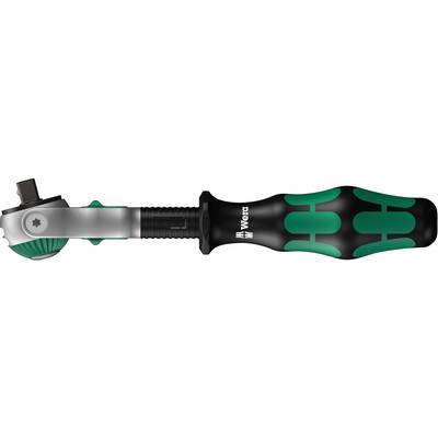 Ráčnový šroubovák s ergonomickou rukojetí v černé a zelené barvě, vhodný pro různé šroubovací úkoly. Viditelný název značky.