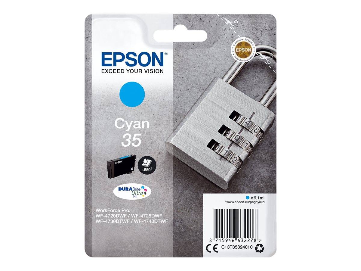 Epson Ink 35 originál azurová C 13 T 35824010-5
