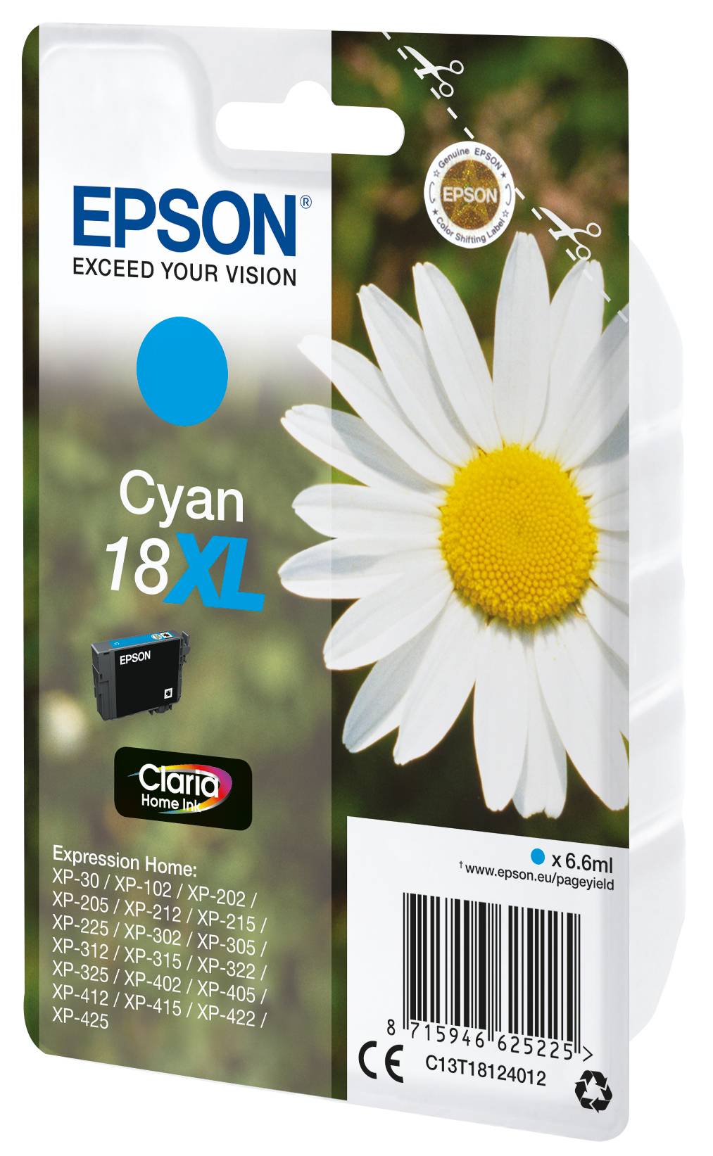 Epson Ink 18XL originál azurová C13T18124012-8
