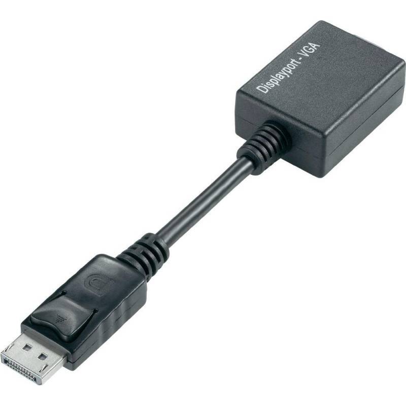 TECHly IADAP-DSP-250 DisplayPort / VGA adaptér [1x zástrčka DisplayPort - 1x VGA zásuvka] černá 0 mm-5