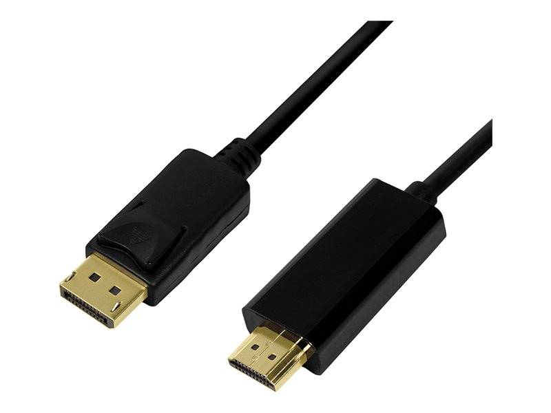 LogiLink HDMI kabel USB-C ® zástrčka 1 m černá CV0126 pozlacené kontakty HDMI kabel-0
