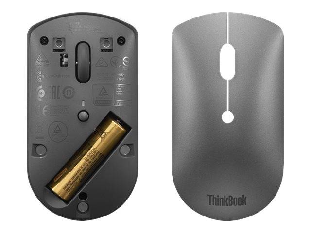 Lenovo Lenovo ThinkBook mouse Ufficio Ambidestro Bluetooth Ottico 2400 DPI optická myš, přenos Bluetooth®, 3 tlačítko, 2-8
