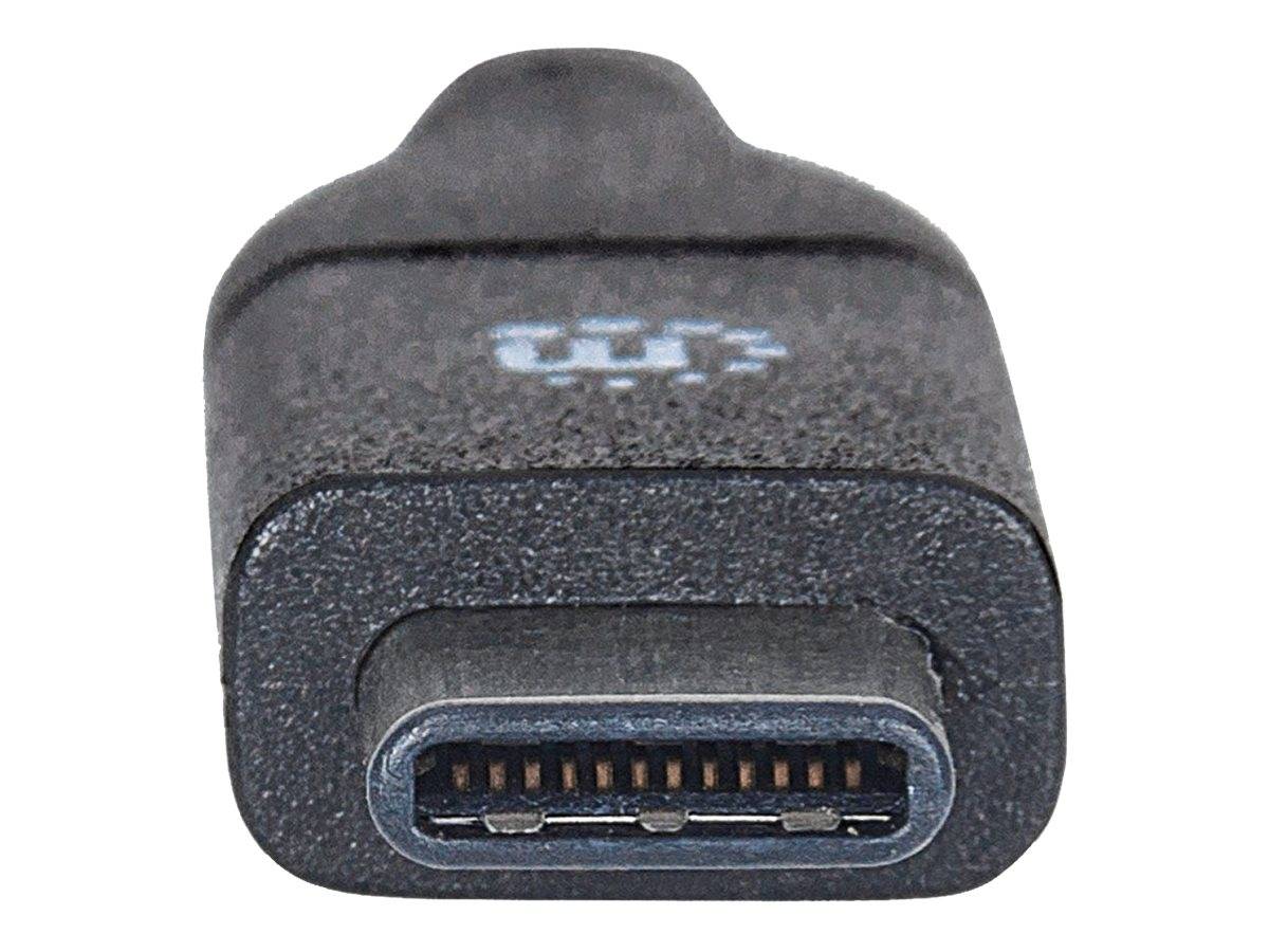 Manhattan USB kabel USB 3.2 Gen1 USB-C ® zástrčka, USB-C ® zástrčka 1.00 m černá UL certifikace 353526-5