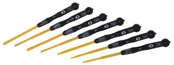 C.K  sada šroubováků, plochý, 7dílná, T4844