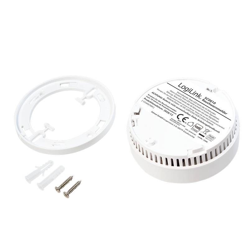 LogiLink SC0010 LogiLink Smoke Detector with VdS Approval - Rauchmelder audio adaptér bílá-8