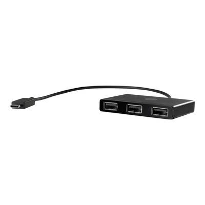 HP Inc. HP USB-C to USB-A Hub  USB-C® (USB 3.1) Multiport hub  černá