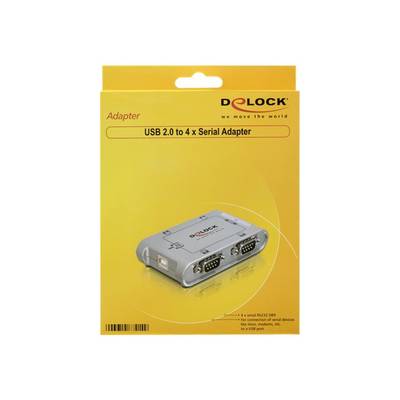 Delock 87414 4 porty USB 2.0 hub  stříbrná