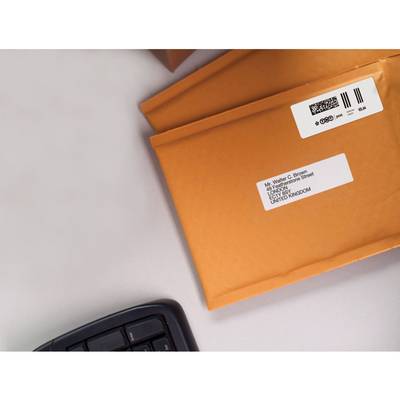 Leyf Etichette Per Dymo 99010 - S0722370-89 X 28 Mm - 10 Rotoli Di Etichette Pacco X 130 Pezzi Per Rotolo = 1300 Etichette, Autoadesiva, Etichette Per Indirizzi, Compatibile Con Dymo E