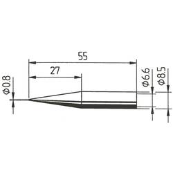 Spájkovací hrot ceruzková forma, predĺžená Ersa 842 SD, velikost hrotu 0.8 mm, 1 ks