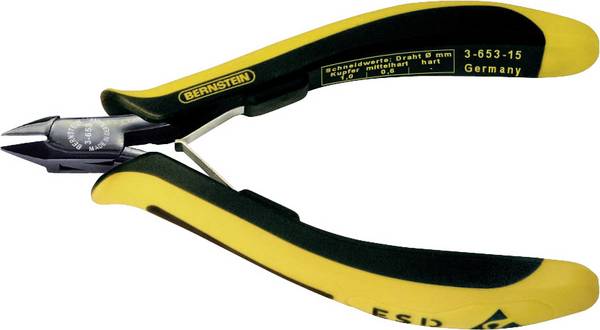 BERNSTEIN Tools for Electronics EUROline-Conductive 3-653-15 ESD boční štípací kleště s fazetou  120 mm