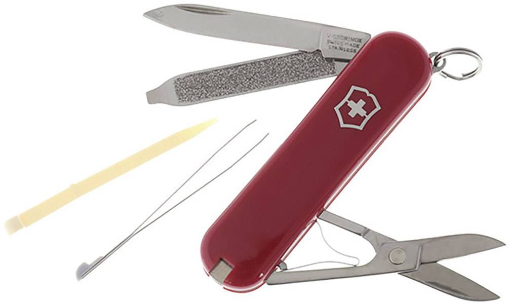 Victorinox CLASSIC 0.6223.B1 kapesní nůž počet funkcí 7 červená