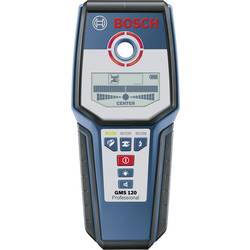 Bosch Professional detektor GMS 120 0601081000 Detekční hloubka (max.) 120 mm Druh materiálu dřeva, železných kovů, neželezných kovů, kabely vedoucí napětí