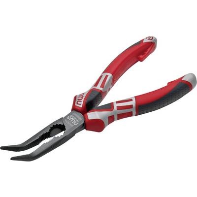 Červené kombinované kleště s šedými akcenty a ergonomickými rukojeťmi, vhodné pro všestranné použití v řemesle a domácnosti.