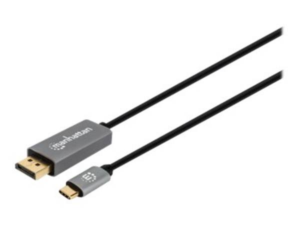 Manhattan USB kabel DisplayPort 1.4 USB-C ® zástrčka 2 m vícebarevná 8K UHD 354844