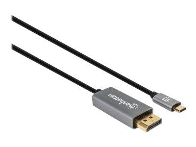 Manhattan USB kabel DisplayPort 1.4 USB-C ® zástrčka 2 m vícebarevná 8K UHD 354844-3