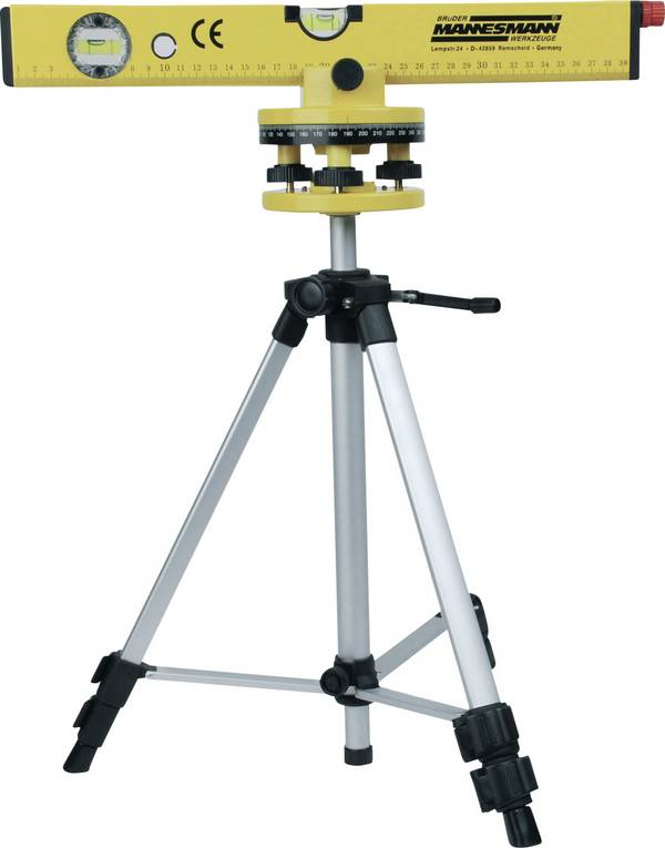 Brüder Mannesmann  M81125 laserová vodováha  vč. stativu 40 cm 30 m 0.5 mm/m