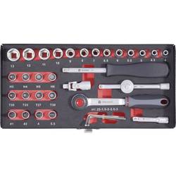 Sada nástrčných klíčů s ráčnou Toolcraft, 1/4", 36 ks