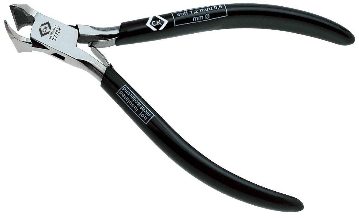 C.K T3778F pro elektroniku a jemnou mechaniku šikmé štípací kleště s fazetou 120 mm-0