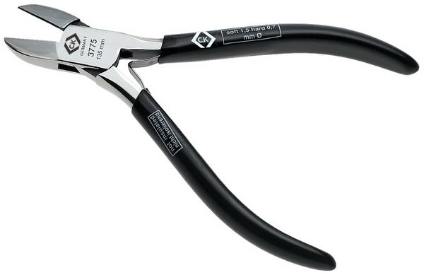 C.K  T3775 pro elektroniku a jemnou mechaniku boční štípací kleště s fazetou  135 mm