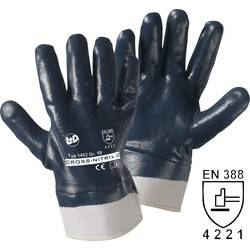 Pracovní rukavice L+D Cross-Nitril 1452, Nitrilový kaučuk, zcela potažený, velikost rukavic: 10, XL