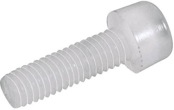 TOOLCRAFT  830290 šrouby s válcovou hlavou M3 30 mm vnitřní šestihran DIN 912   plast, polyamid  10 ks