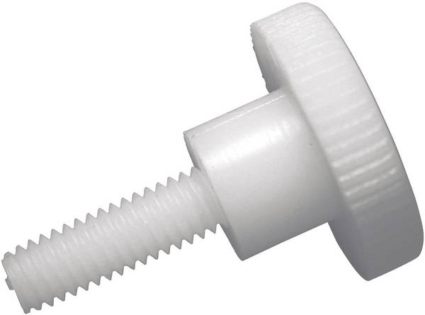 TOOLCRAFT  830395 rýhovaný šroub M4 20 mm  DIN 464   plast, polyamid  10 ks